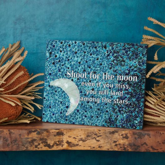 Schiet op voor de maan fotoplaat (Zijkant)