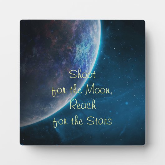 Schiet op voor de maan fotoplaat (Voorkant)