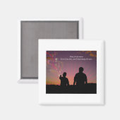 Schiet op voor de maan magneet (Voorkant / Achterkant)