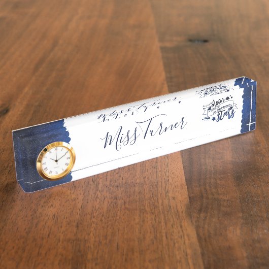 Schiet op voor de maan naambordje (Zijkant)