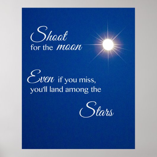 Schiet op voor de maan poster (Voorkant)