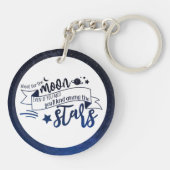 Schiet op voor de maan sleutelhanger (Achterkant)