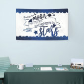 Schiet op voor de maan spandoek (Beurs)