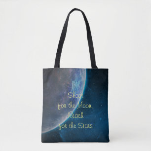 Schiet op voor de maan tote bag