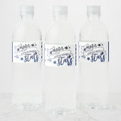 Schiet op voor de maan waterfles etiket (Flessen)