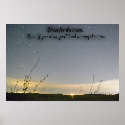 Schiet op voor de sterren poster (Voorkant)