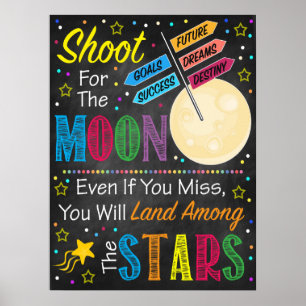 Schiet op voor het Poster van de maan