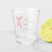 Schiet op, ze maakt het knoop Vrijgezellenfeest va Shot Glas (Achterkant)