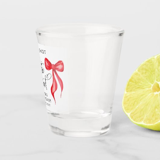 Schiet op, ze maakt het knoop Vrijgezellenfeest va Shot Glas (Rechts)