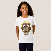 Schiet! Prikkelbare Uil eten popcorn T-shirt (Voorkant volledig)