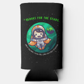 SCHIET VOOR DE START, ASTRONAUT SELTZER BLIKJESKOELER (Achterkant)