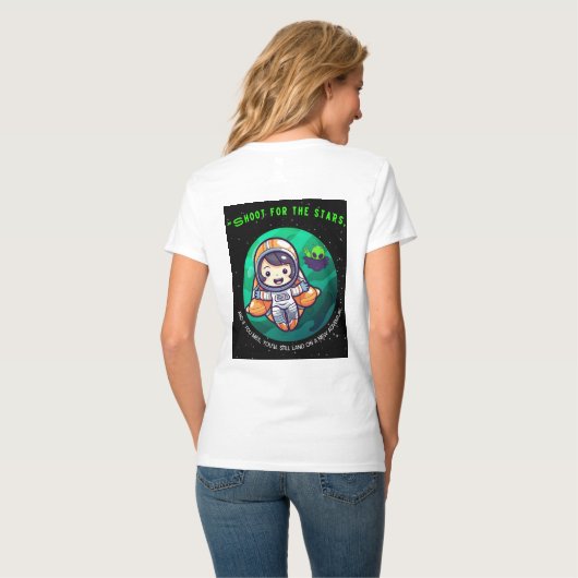 SCHIET VOOR DE START, ASTRONAUT T-SHIRT (Achterkant volledig)
