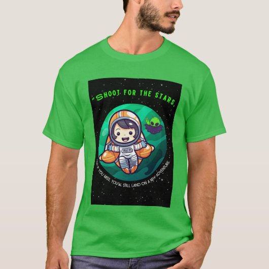 SCHIET VOOR DE START, ASTRONAUT T-SHIRT (Voorkant)