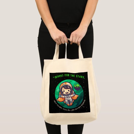 SCHIET VOOR DE START, ASTRONAUT TOTE BAG (Voorkant (product))