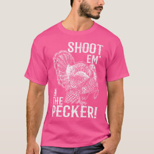 Schiet ze in de Pecker Kalkoenjacht Legende Jacht T-shirt