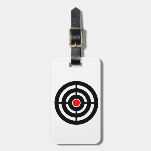 Schieten boogschieten Doel Bagagelabel (Voorkant verticaal)
