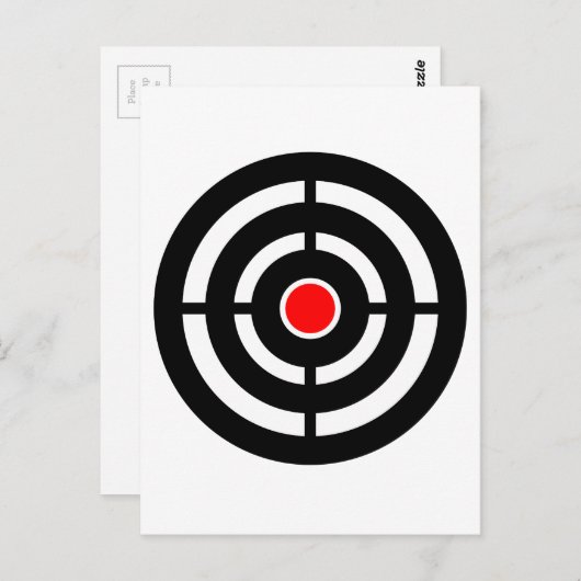 Schieten boogschieten Doel Briefkaart (Voorkant / Achterkant)