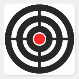 Schieten boogschieten Doel Vierkante Sticker
