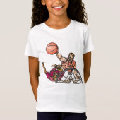 Schieten Hoops Meisjes T-shirt (Voorkant)