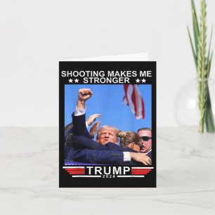 Schieten maakt me sterker Donald Trump 2024 Kaart