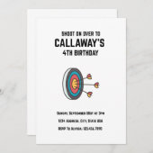 Schieten op verjaardagsuitnodiging kaart (Voorkant / Achterkant)