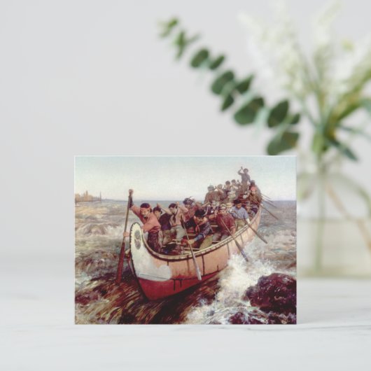 Schieten van de stroomversnellingen door Frances A Briefkaart (Staand voorkant)