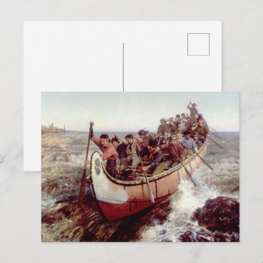 Schieten van de stroomversnellingen door Frances A Briefkaart (Voorkant / Achterkant)