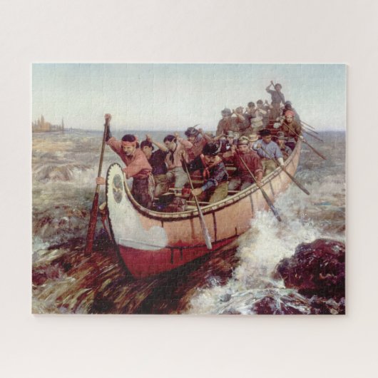 Schieten van de stroomversnellingen door Frances A Legpuzzel (Horizontaal)