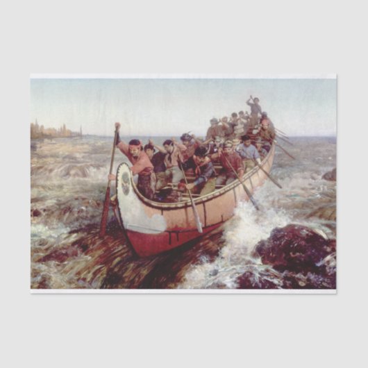 Schieten van de stroomversnellingen door Frances A Tissuepapier (Voorkant)