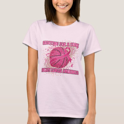 Schieten voor een remedie - Sparkling Pink Basketb T-shirt (Voorkant)