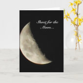 Schieten voor het Moon wenskaart Kaart (Gele Bloem)