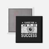 Schieten voor succes bruiloft fotograaf magneet (Voorkant / Achterkant)