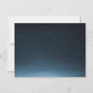 Schietende ster aan de nachtelijke hemel boven Gro Briefkaart