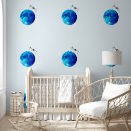 Schietende ster over Blauwe Maan Behang