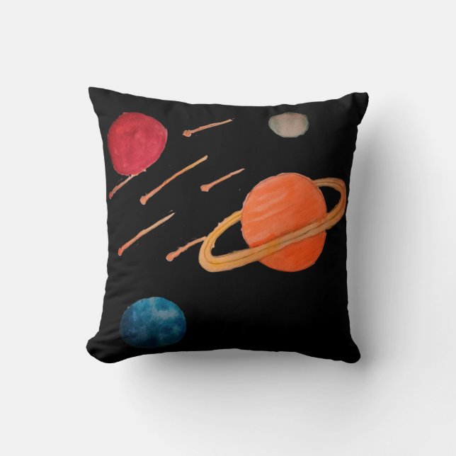 Schietende sterren in de ruimte kussen (Voorkant)