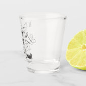 Schietglas met schuld aan mijn zus shot glas (Rechts)