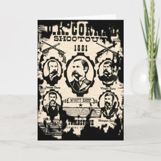 Schietpartij bij de OK Corral Kaart (Voorkant)