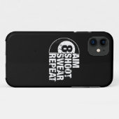 schietpartij : herhaal 8 balpoel Case-Mate iPhone case (Achterkant (horizontaal))