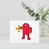 schietrobot briefkaart (Staand voorkant)