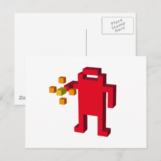 schietrobot briefkaart (Voorkant / Achterkant)