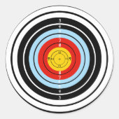 Schietspel doel ronde sticker (Voorkant)