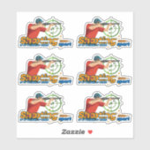 Schietsport | 6" x 6"- Glanzend Transparant Sticker (Vel)