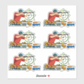 Schietsport | 8" x 8"- Glanzend Transparant Sticker (Vel)