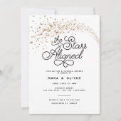 Schietsterren uitgelijnd koppels Vrijgezellenfeest Kaart (Voorkant)