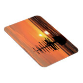 Schiff bei Sonnenuntergang Magnet Magneet (Rechterzijde)