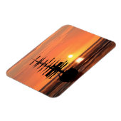 Schiff bei Sonnenuntergang Magnet Magneet (Linkerzijde)
