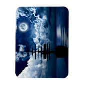 Schiff bei Vollmond Magnet Magneet (Verticaal)