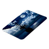 Schiff bei Vollmond Magnet Magneet (Linkerzijde)