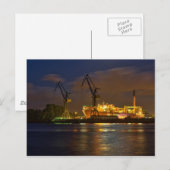 Schiff in Hamburger Werft Briefkaart (Voorkant / Achterkant)