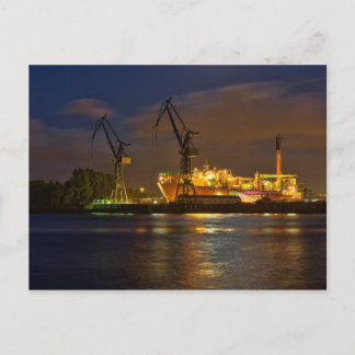 Schiff in Hamburger Werft Briefkaart